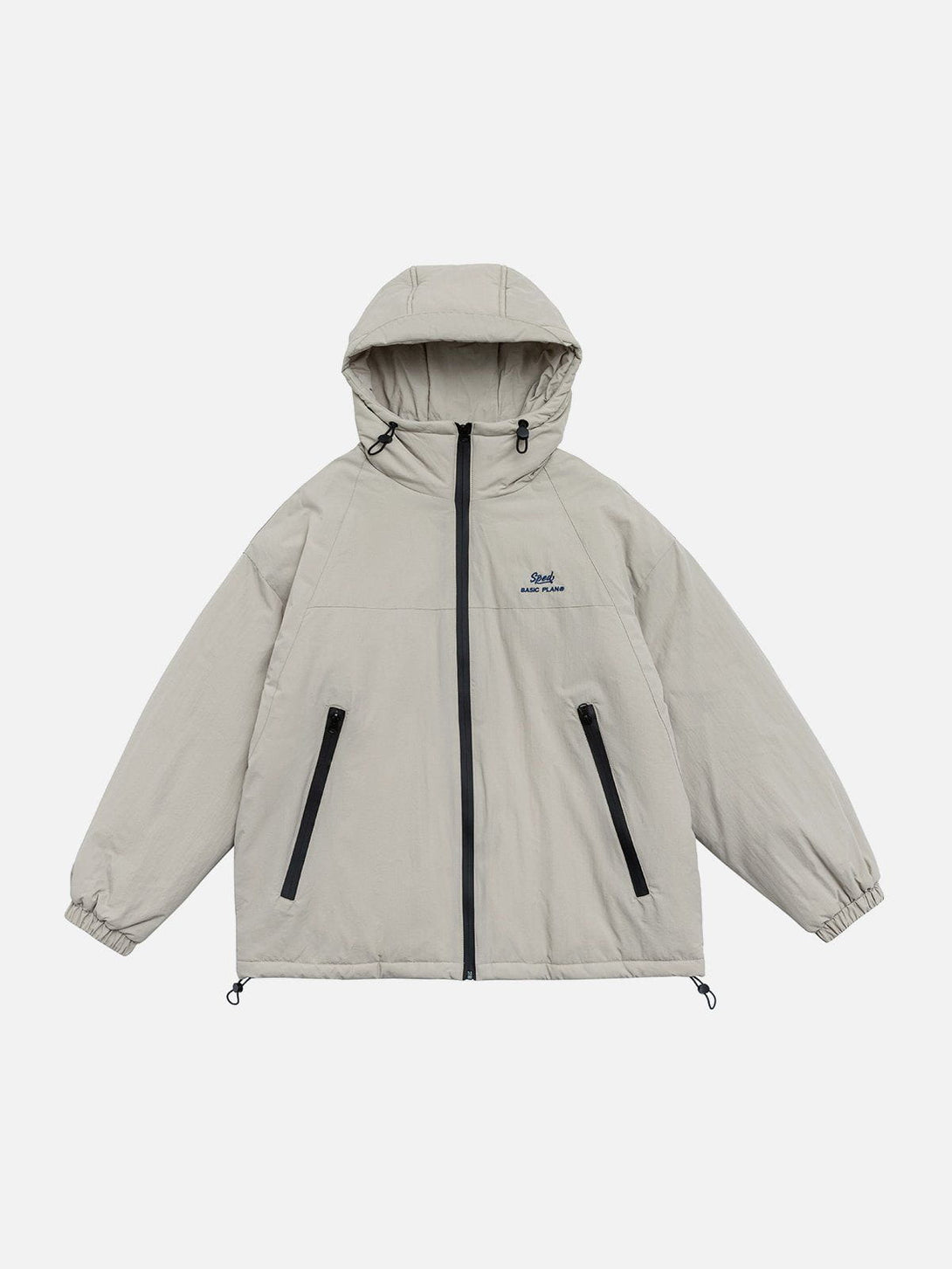 Lacezy - Vintage Drawstring Anorak- Streetwear Fashion - lacezy.com