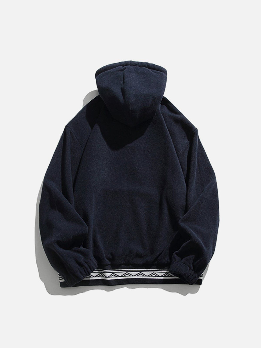 Lacezy - Vintage Embroidery Fake Two Hoodie- Streetwear Fashion - lacezy.com