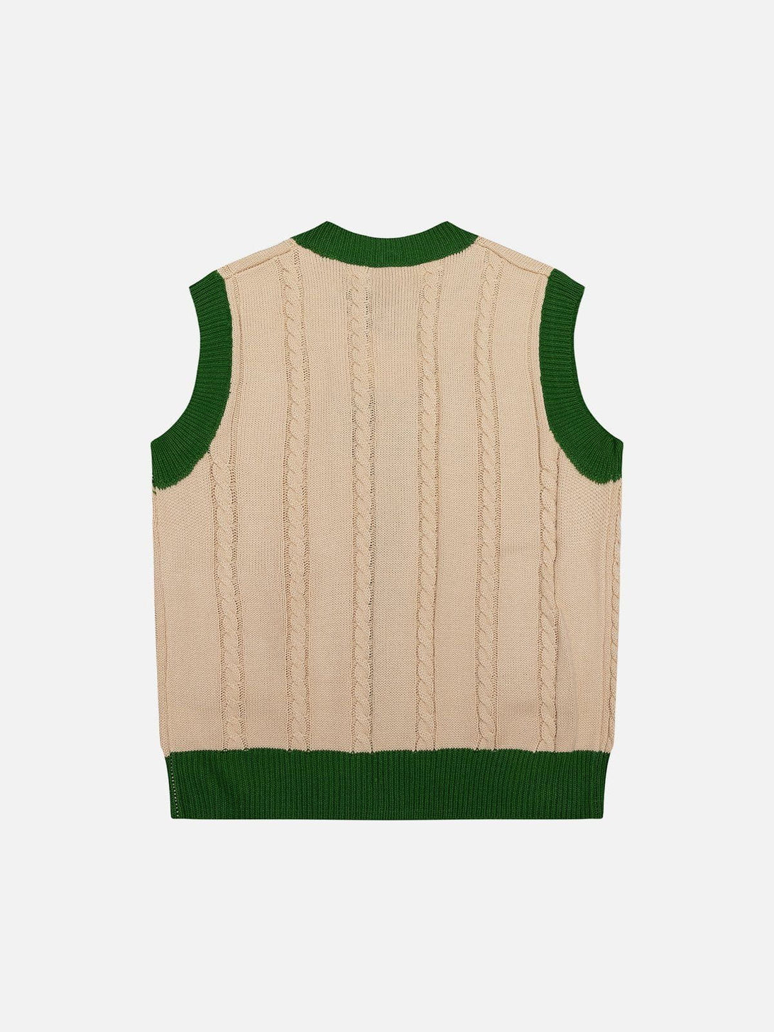 Lacezy - Vintage Embroidery Sweater Vest- Streetwear Fashion - lacezy.com