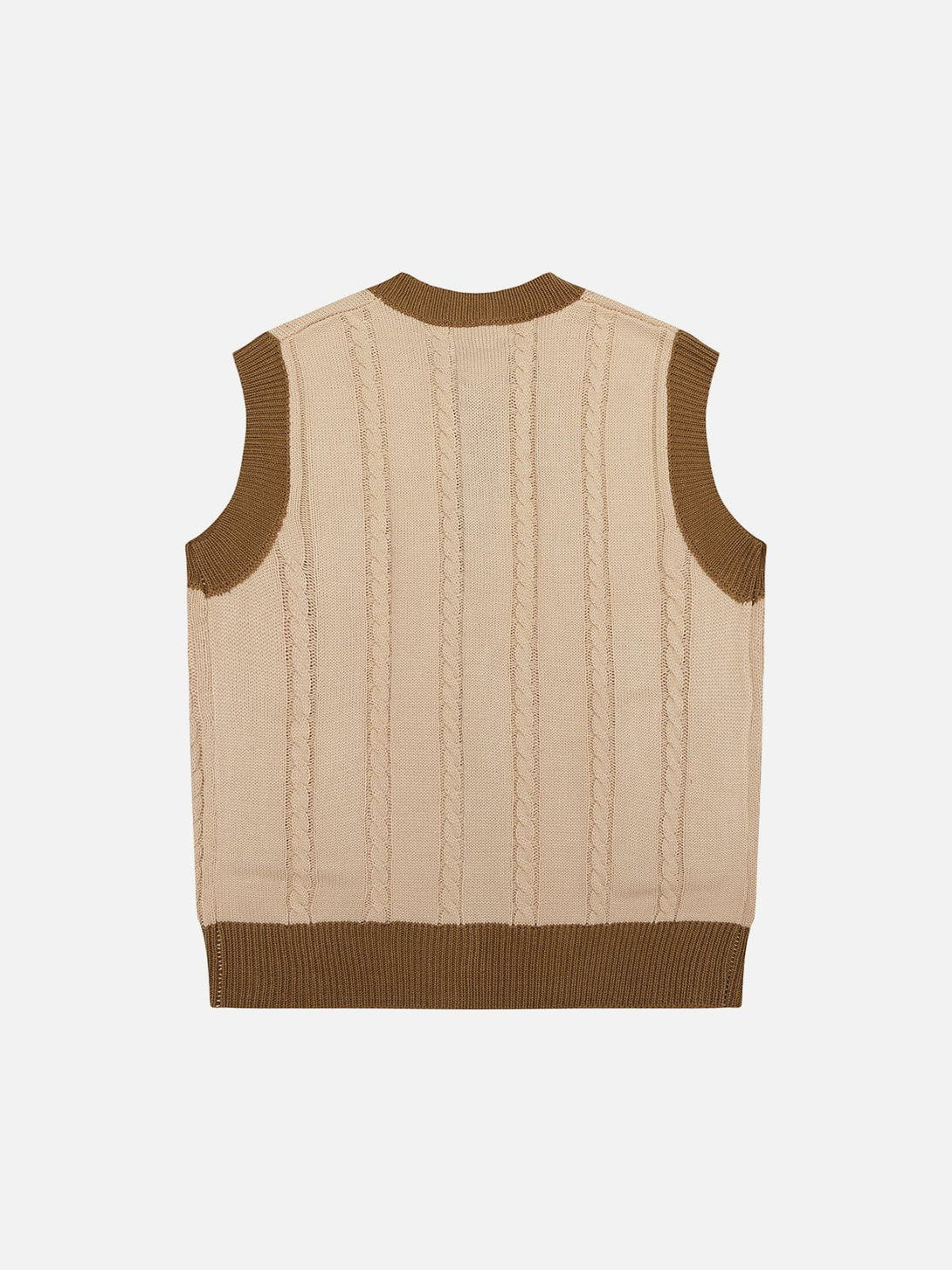 Lacezy - Vintage Embroidery Sweater Vest- Streetwear Fashion - lacezy.com