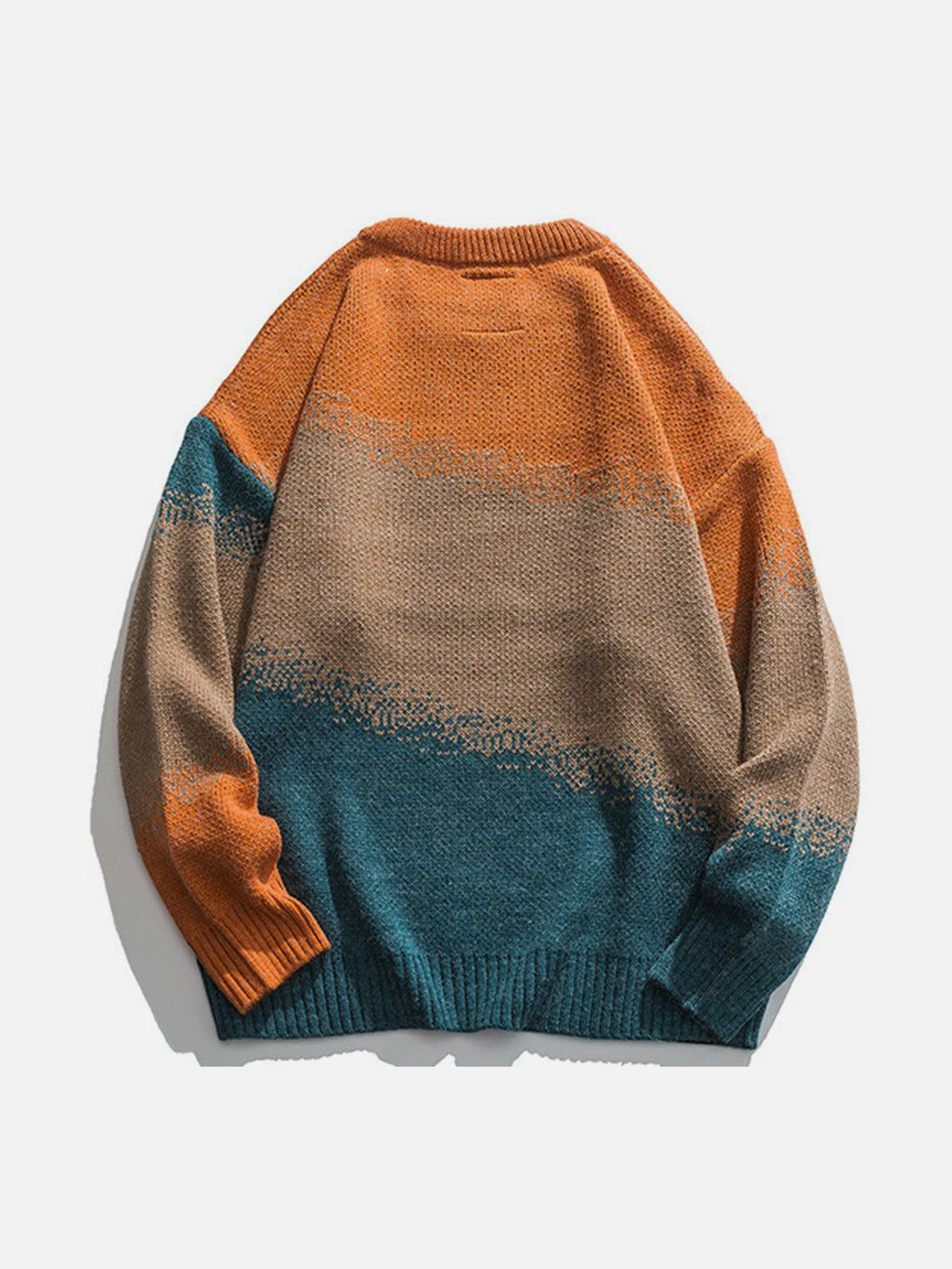 Lacezy - Vintage Gradient Knit Sweater- Streetwear Fashion - lacezy.com