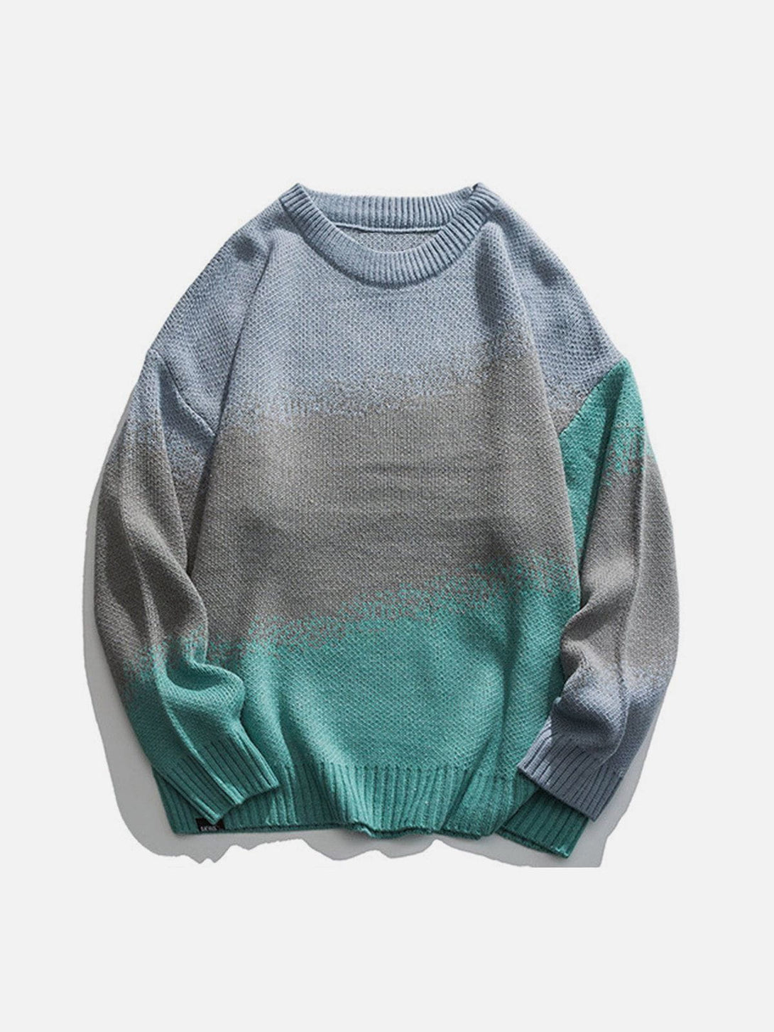 Lacezy - Vintage Gradient Knit Sweater- Streetwear Fashion - lacezy.com