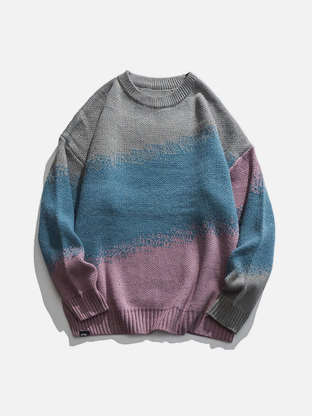 Lacezy - Vintage Gradient Knit Sweater- Streetwear Fashion - lacezy.com