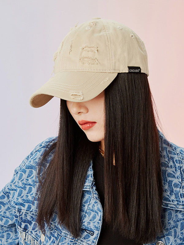 Lacezy - Vintage Hole Baseball Cap- Streetwear Fashion - lacezy.com