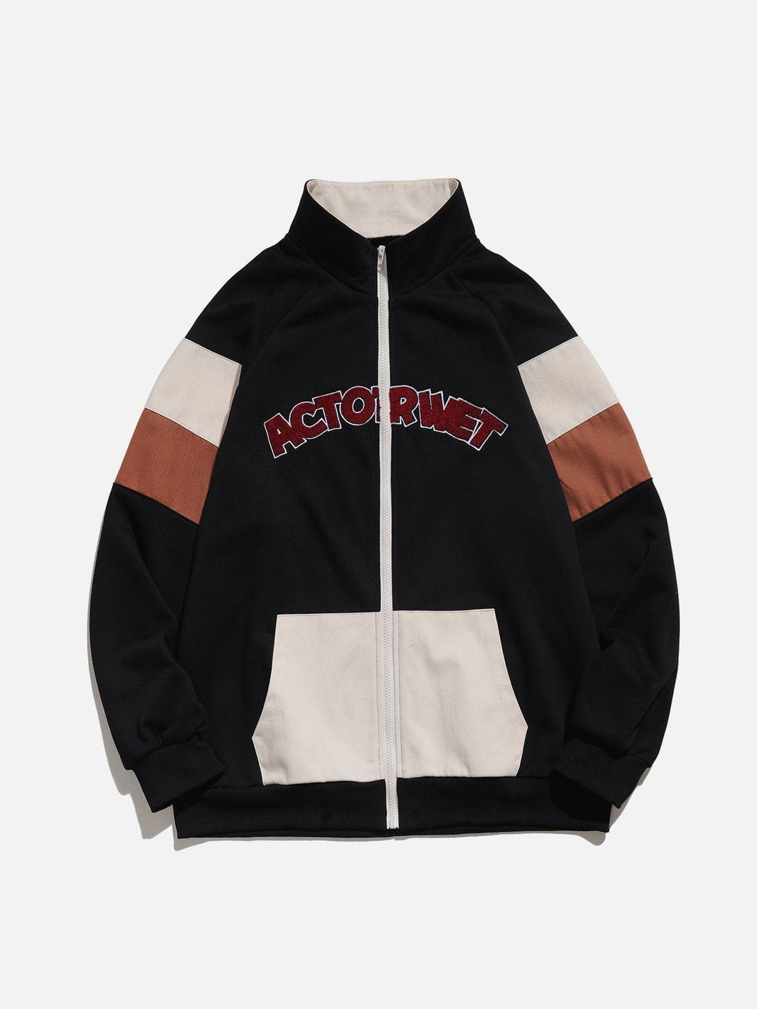 Lacezy - Vintage Patchwork Letter Jacket- Streetwear Fashion - lacezy.com