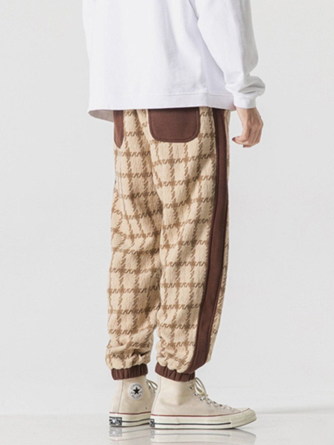 Lacezy - Vintage Plaid Pants- Streetwear Fashion - lacezy.com