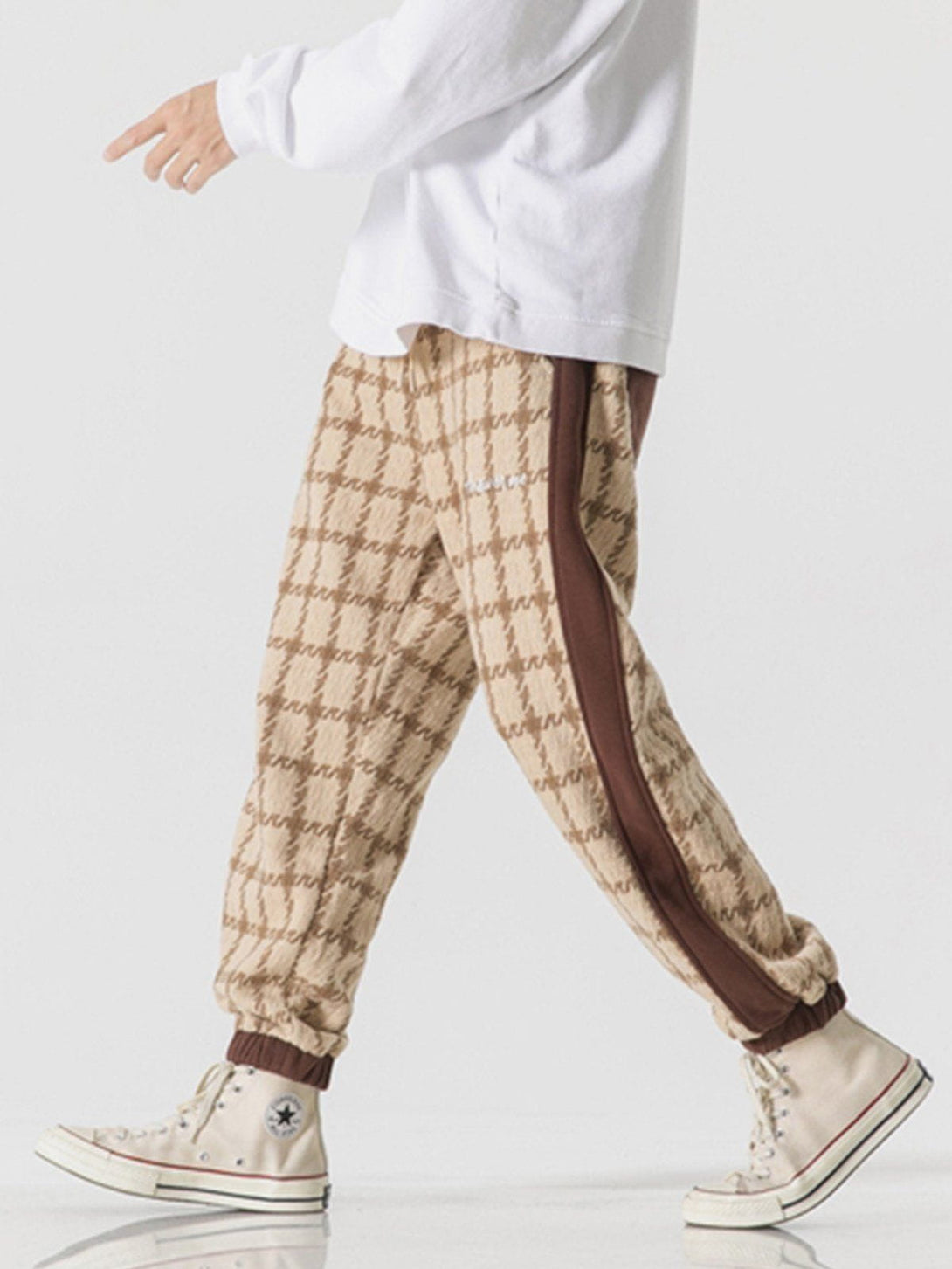 Lacezy - Vintage Plaid Pants- Streetwear Fashion - lacezy.com