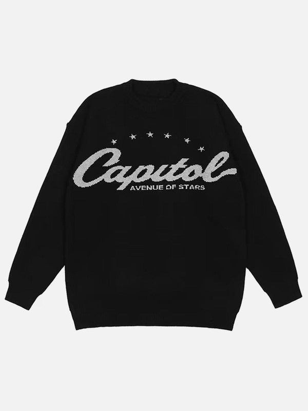 Lacezy - Vintage Pullover Sweater- Streetwear Fashion - lacezy.com