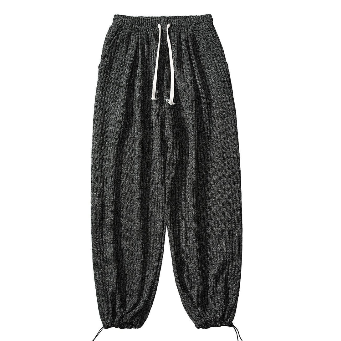 Lacezy - Vintage Simple Knit Sweatpants- Streetwear Fashion - lacezy.com