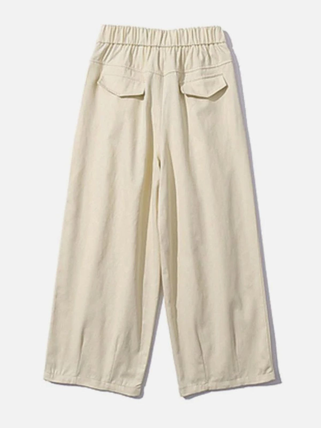 Lacezy - Vintage Solid Color Drawstring Pants- Streetwear Fashion - lacezy.com