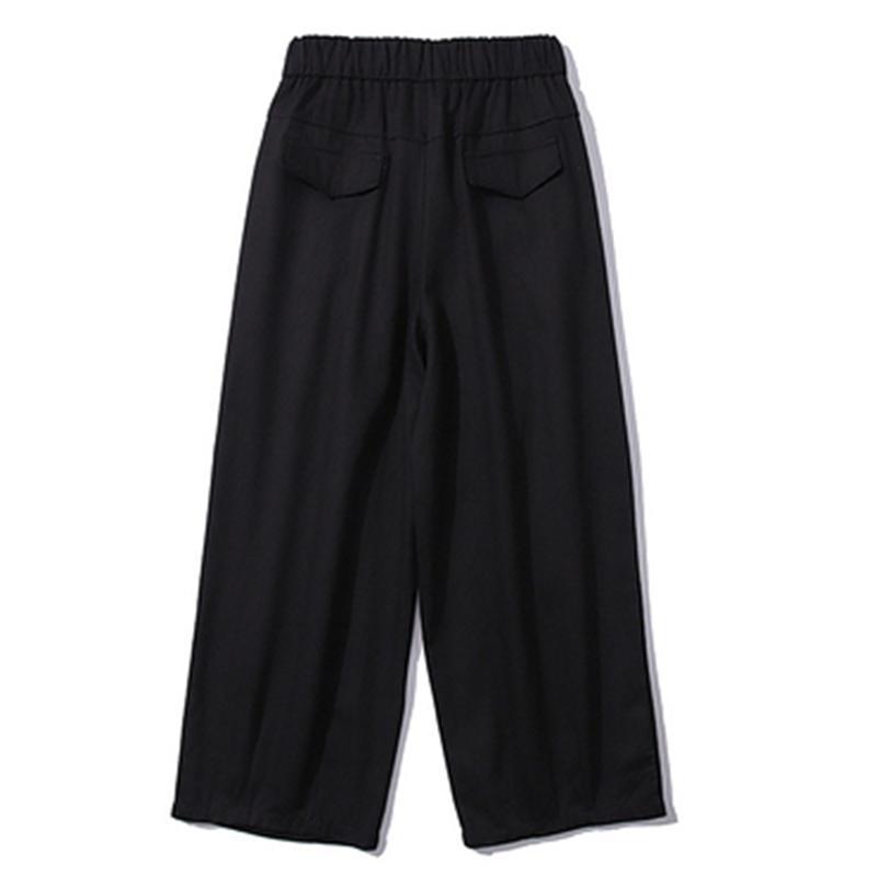 Lacezy - Vintage Solid Color Drawstring Pants- Streetwear Fashion - lacezy.com