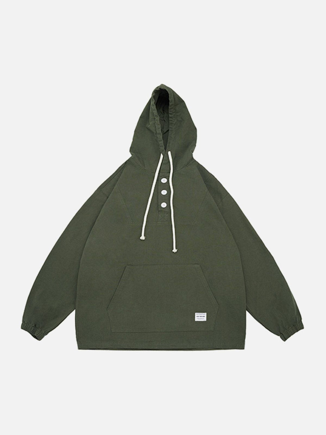 Lacezy - Vintage Solid Wash Hoodie- Streetwear Fashion - lacezy.com