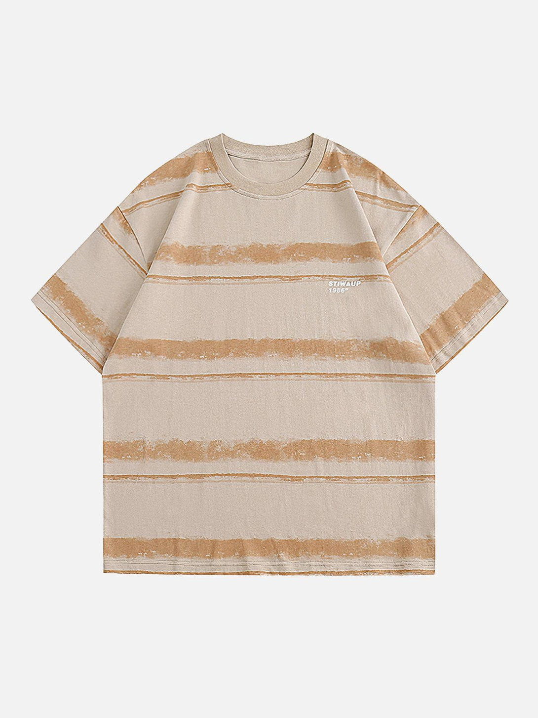 Lacezy - Vintage Stripe Cotton Tee- Streetwear Fashion - lacezy.com