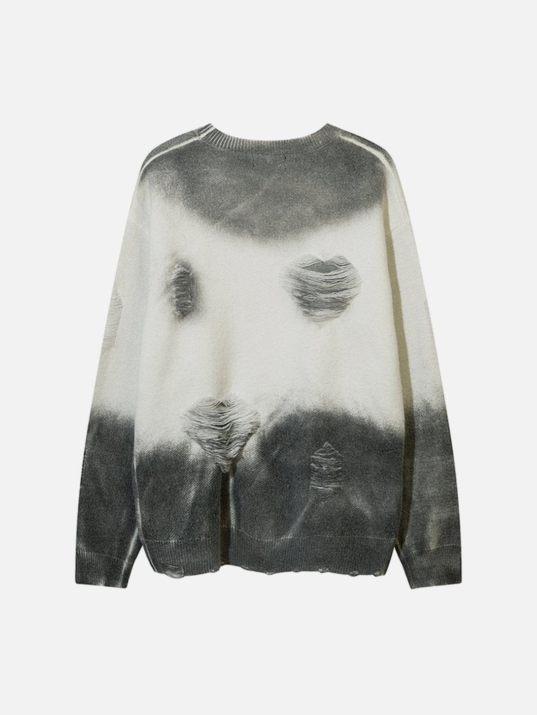 Lacezy - Vintage Tie-dye Hole Sweater- Streetwear Fashion - lacezy.com