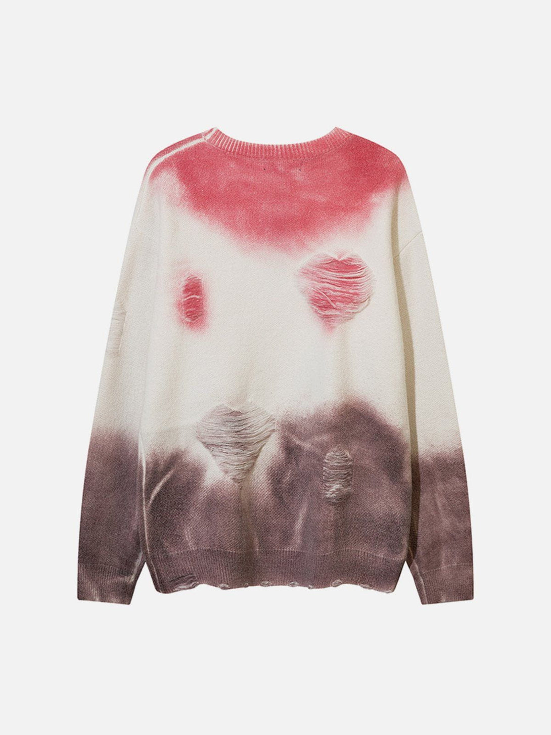 Lacezy - Vintage Tie-dye Hole Sweater- Streetwear Fashion - lacezy.com