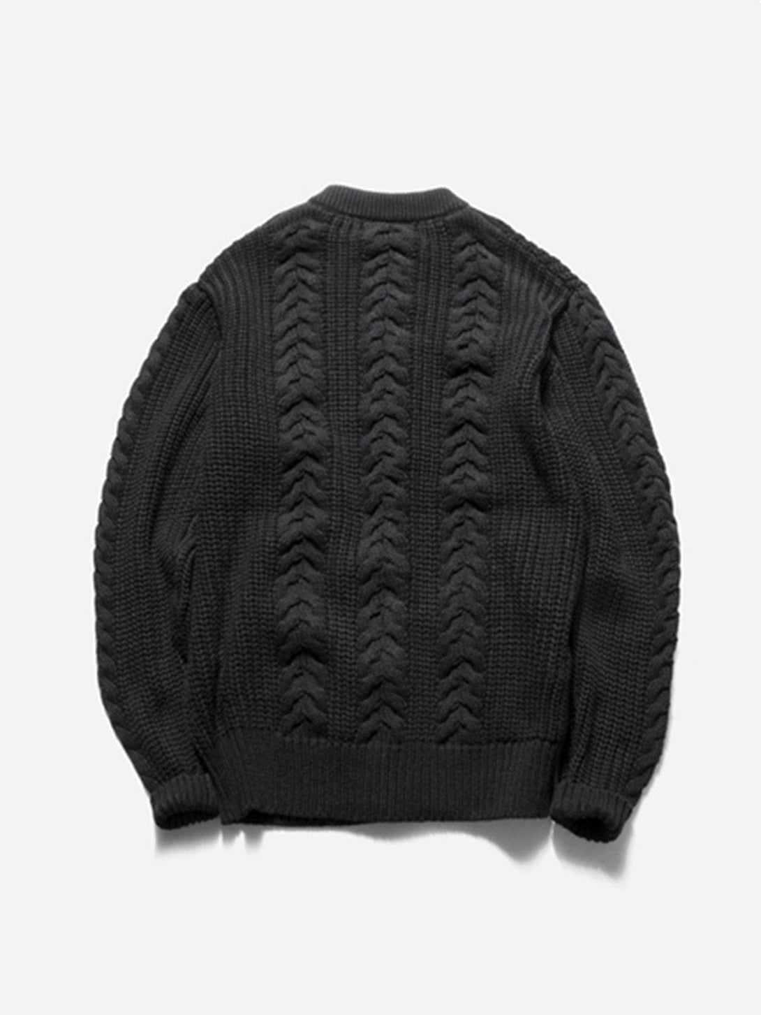 Lacezy - Vintage Twisted Knit Cardigan- Streetwear Fashion - lacezy.com