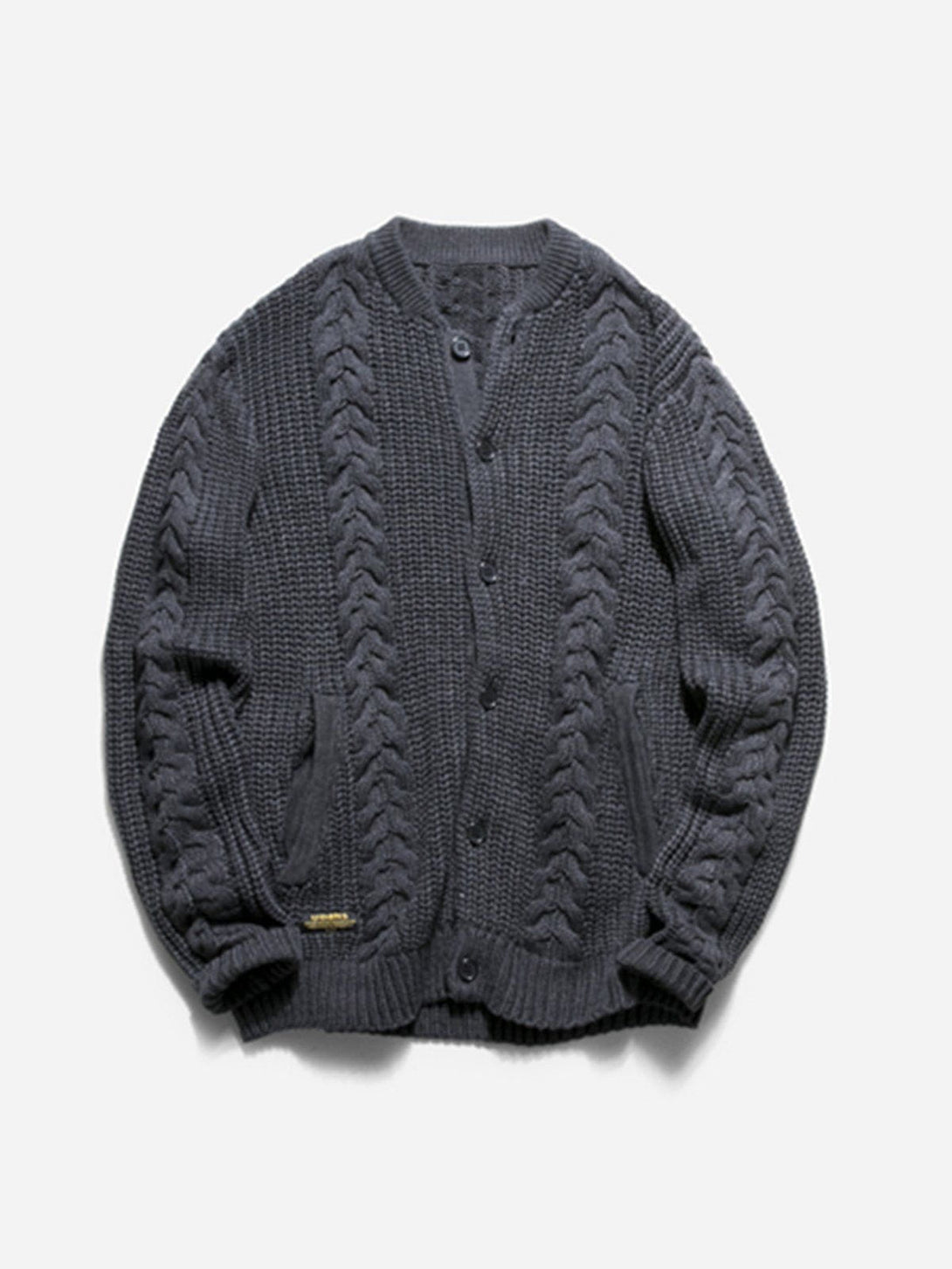 Lacezy - Vintage Twisted Knit Cardigan- Streetwear Fashion - lacezy.com