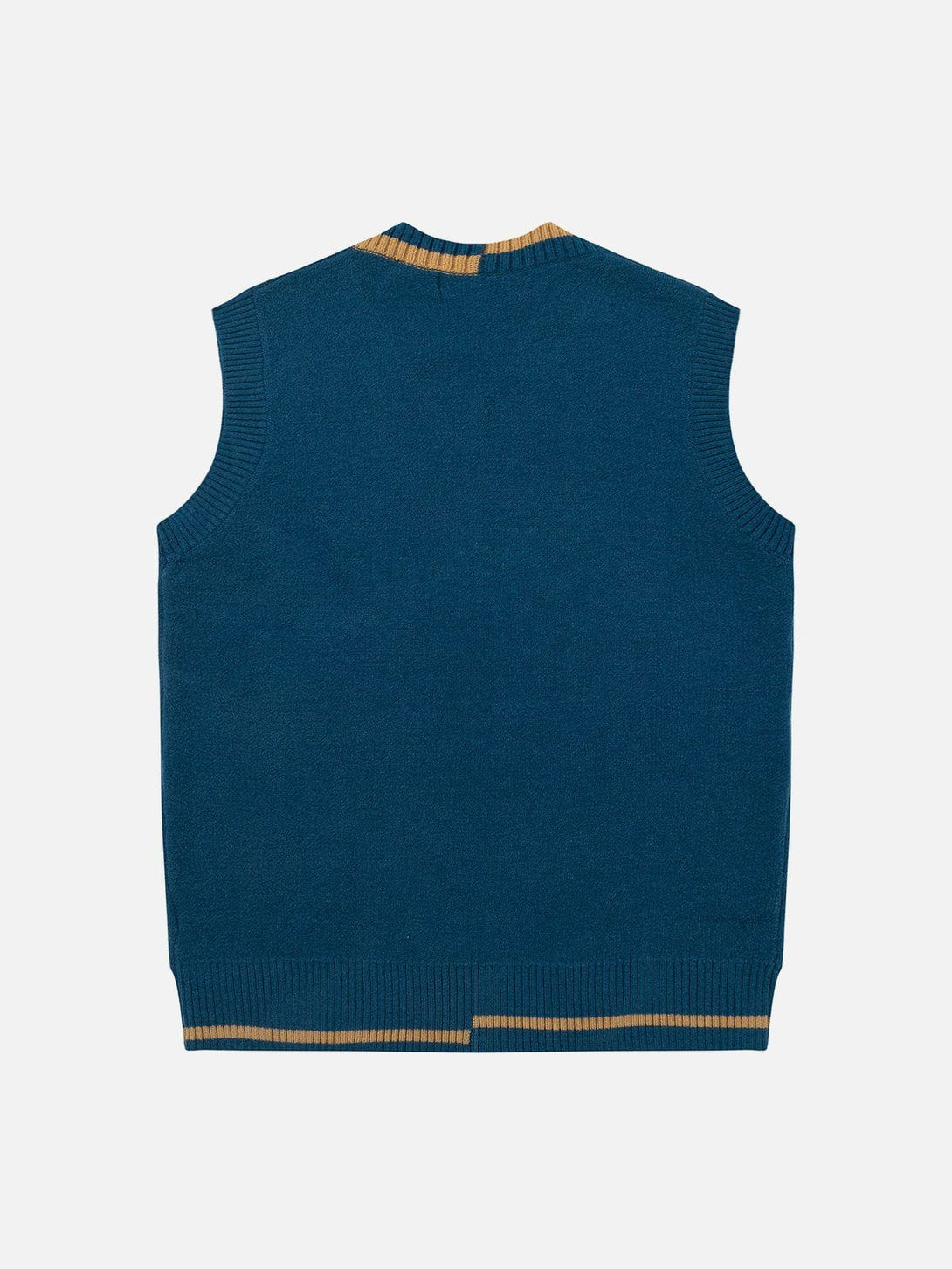 Lacezy - WHOCULT Embroidery Sweater Vest- Streetwear Fashion - lacezy.com