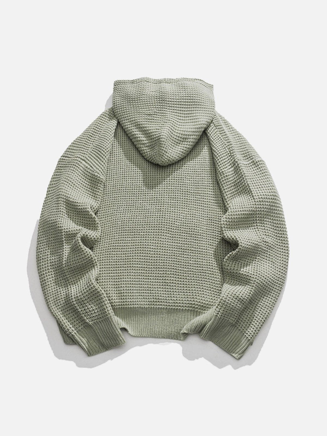 Lacezy - Waffle Knitting Hoodie- Streetwear Fashion - lacezy.com