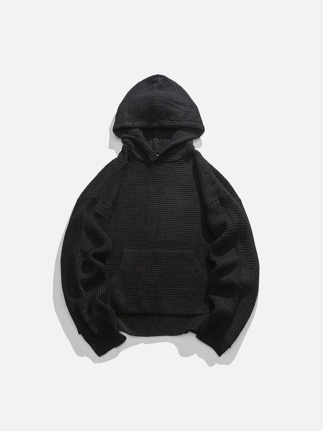 Lacezy - Waffle Knitting Hoodie- Streetwear Fashion - lacezy.com