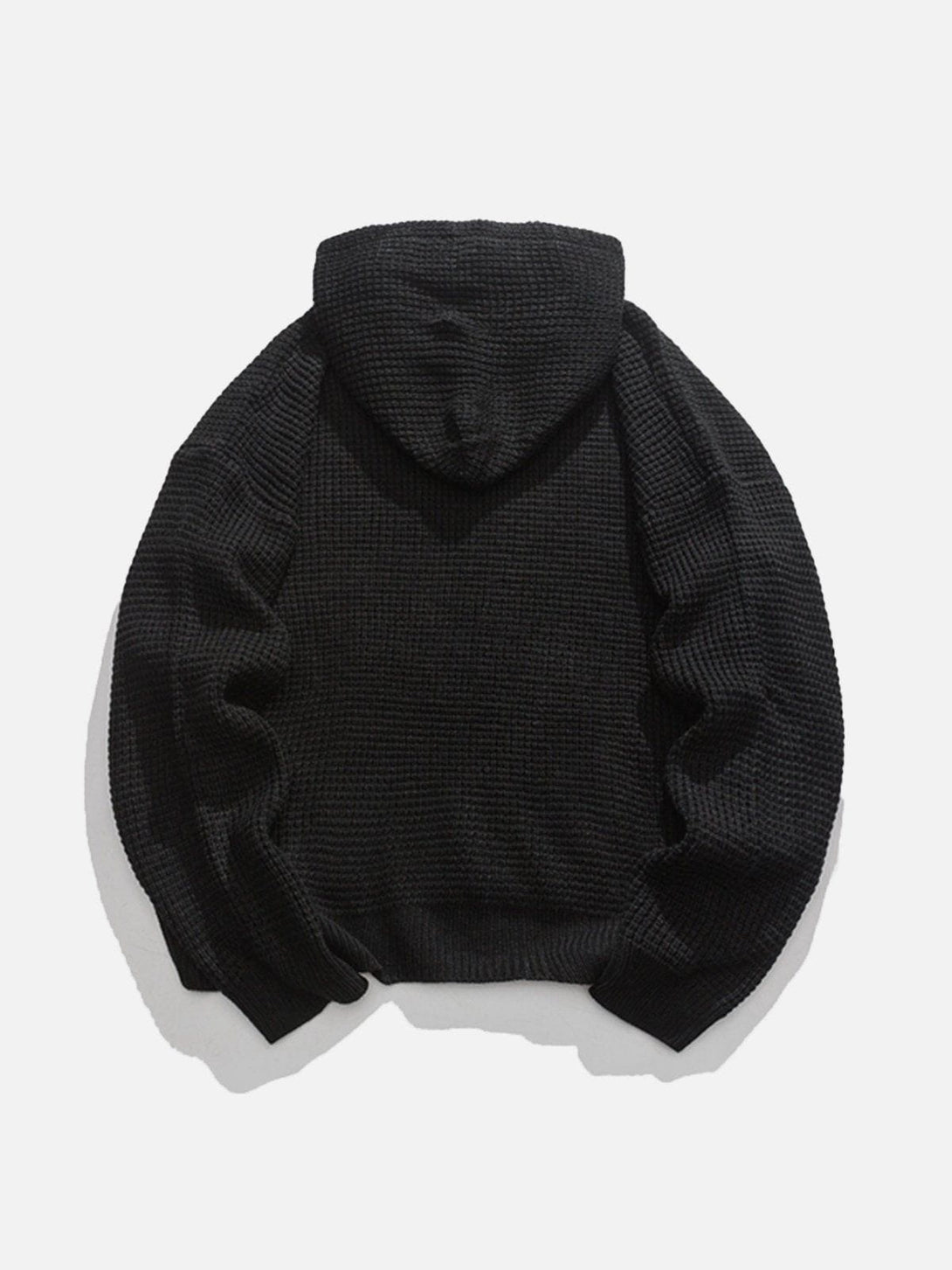 Lacezy - Waffle Knitting Hoodie- Streetwear Fashion - lacezy.com