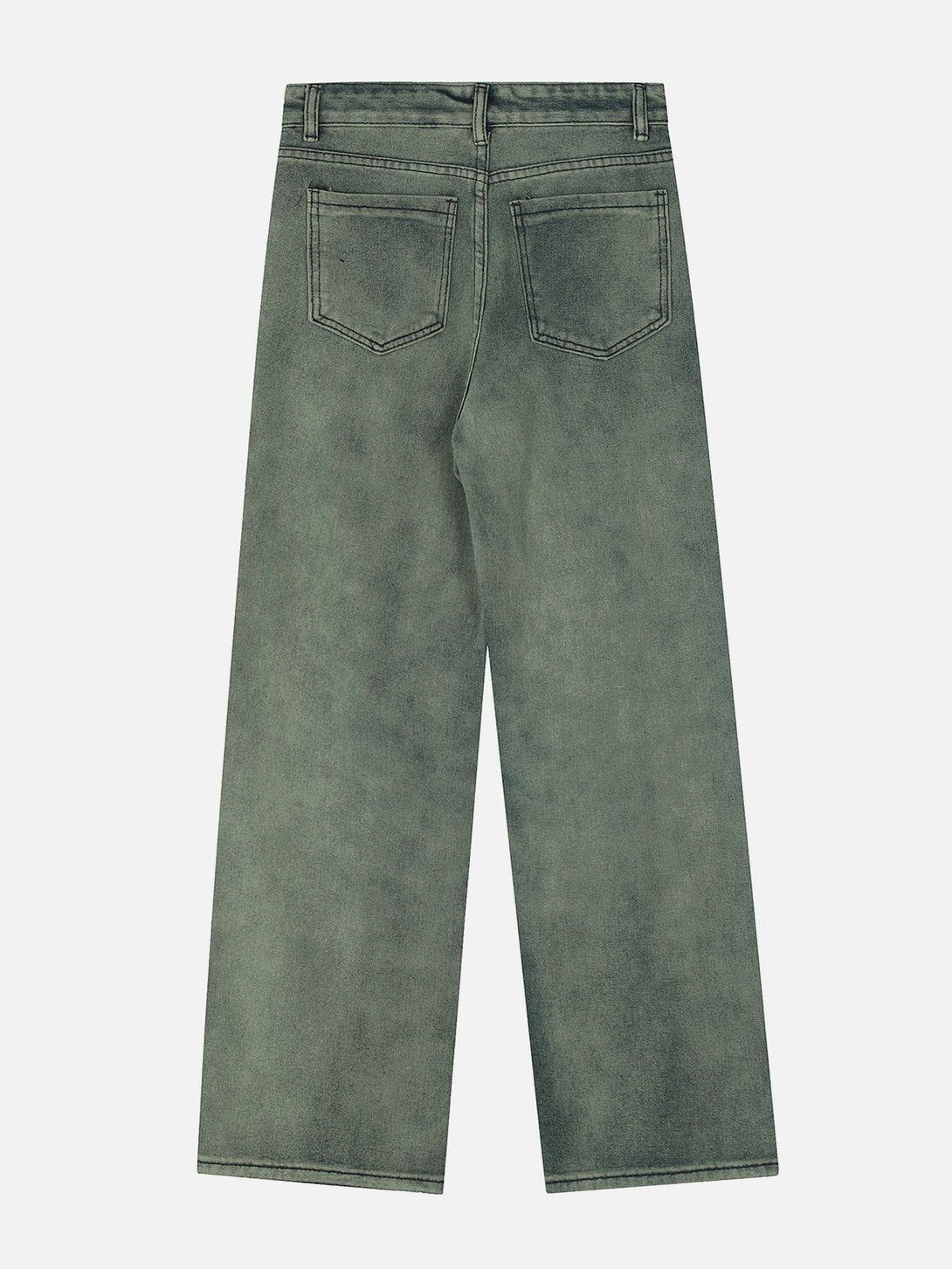 Lacezy - Washed Raw Edges Jeans- Streetwear Fashion - lacezy.com