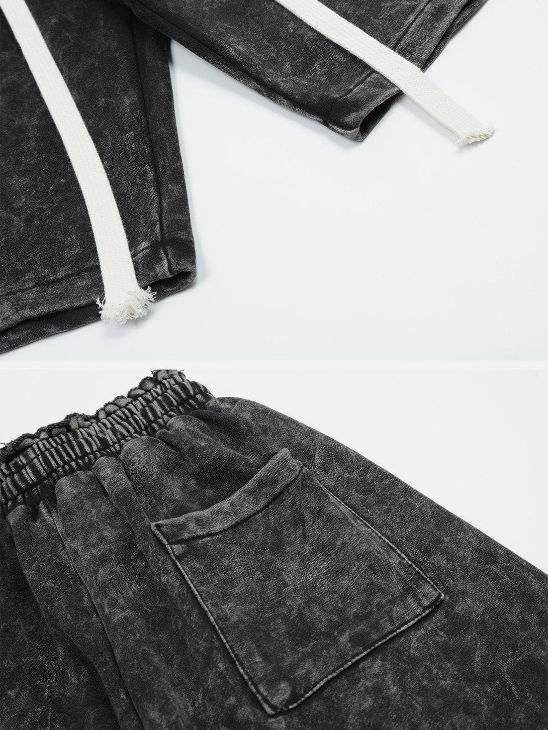 Lacezy - Washed Raw Shorts- Streetwear Fashion - lacezy.com