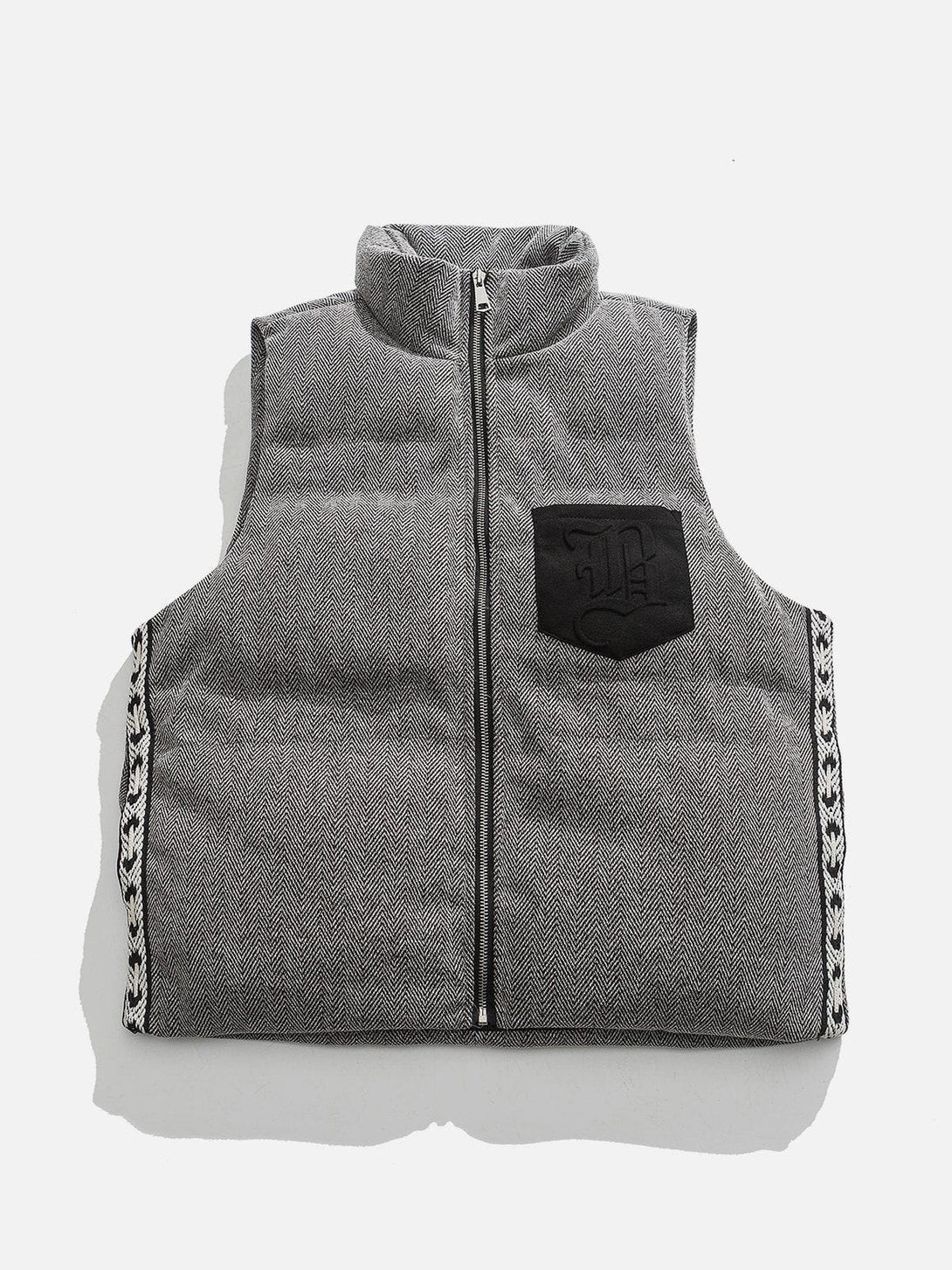 Lacezy - Weaving Splicing Gilet- Streetwear Fashion - lacezy.com