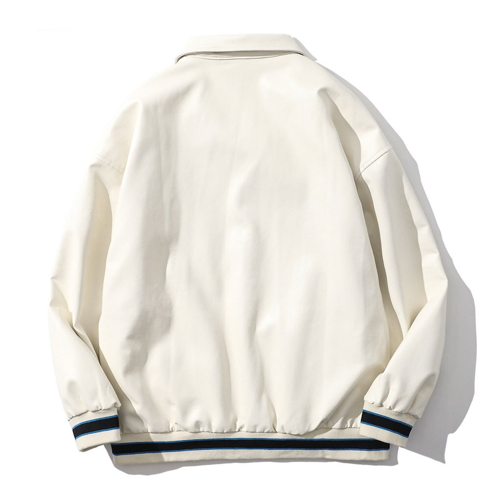 Lacezy - White BELIVE Jacket- Streetwear Fashion - lacezy.com