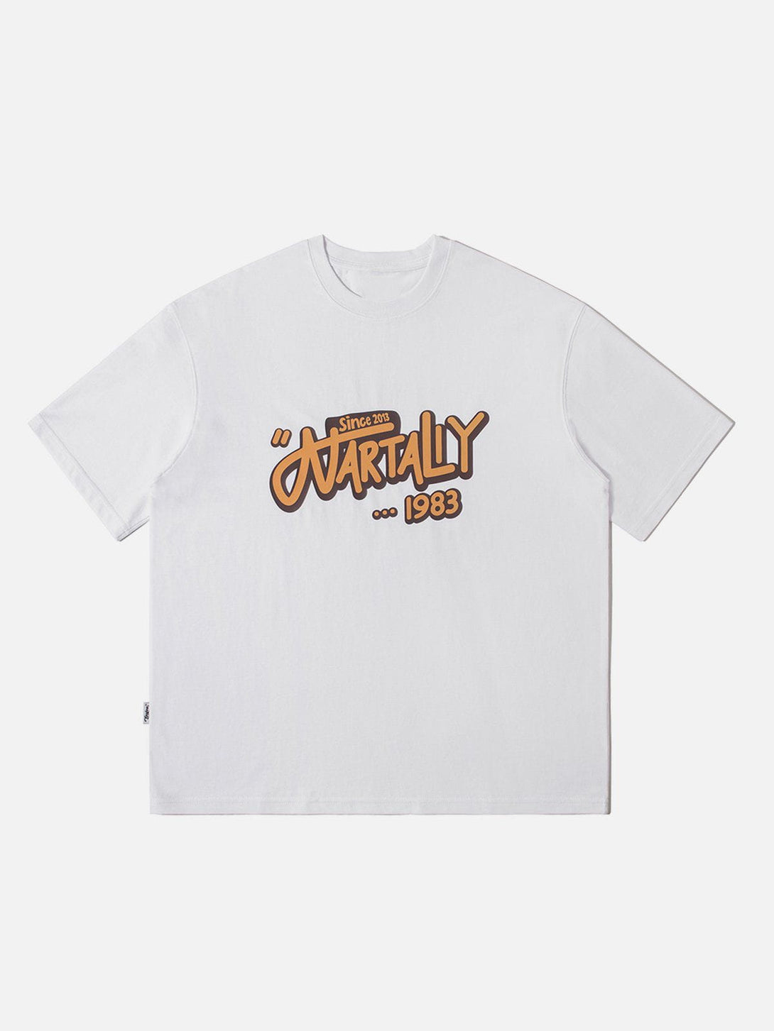 Lacezy - Word Print Cotton Tee- Streetwear Fashion - lacezy.com