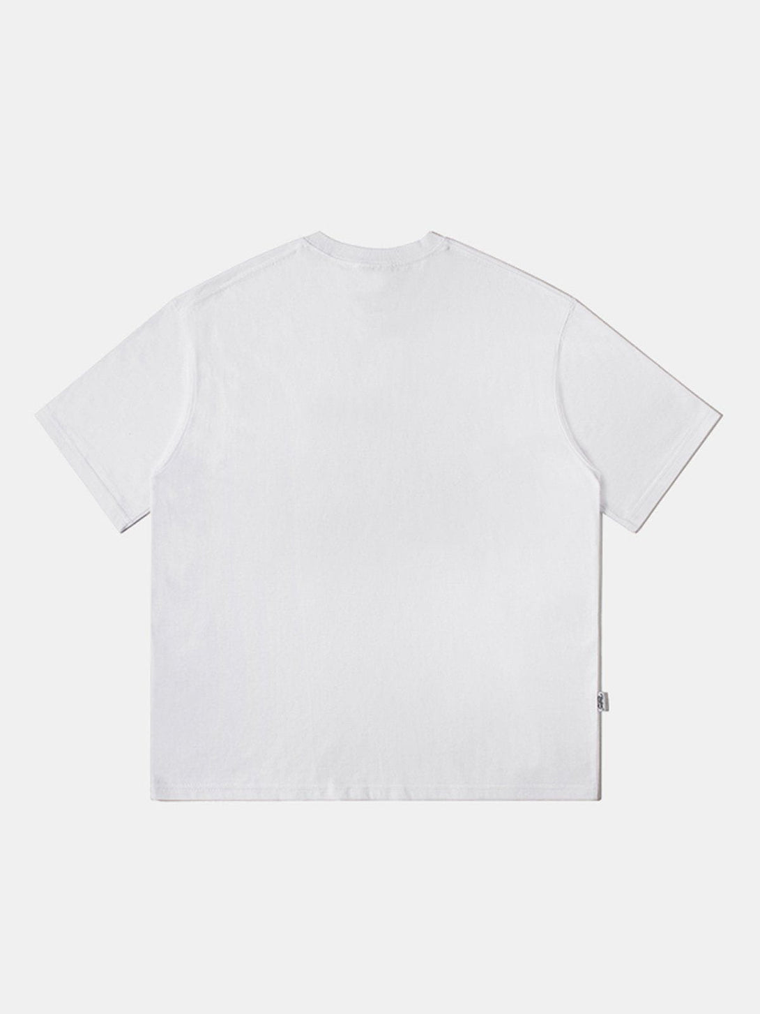 Lacezy - Word Print Cotton Tee- Streetwear Fashion - lacezy.com