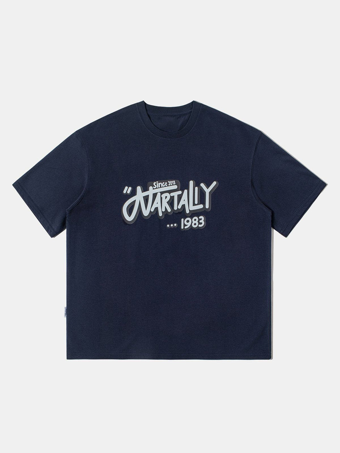 Lacezy - Word Print Cotton Tee- Streetwear Fashion - lacezy.com