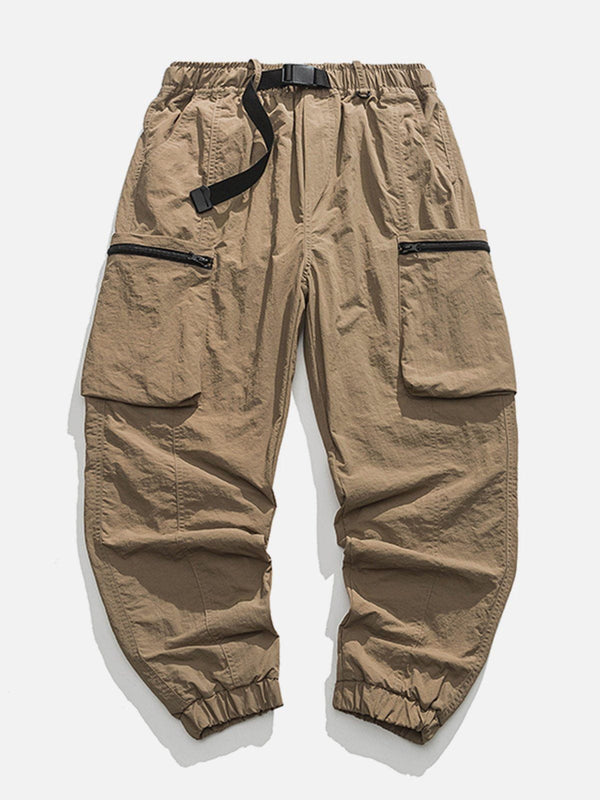 Lacezy - ZIP UP Pocket Cargo Pants- Streetwear Fashion - lacezy.com