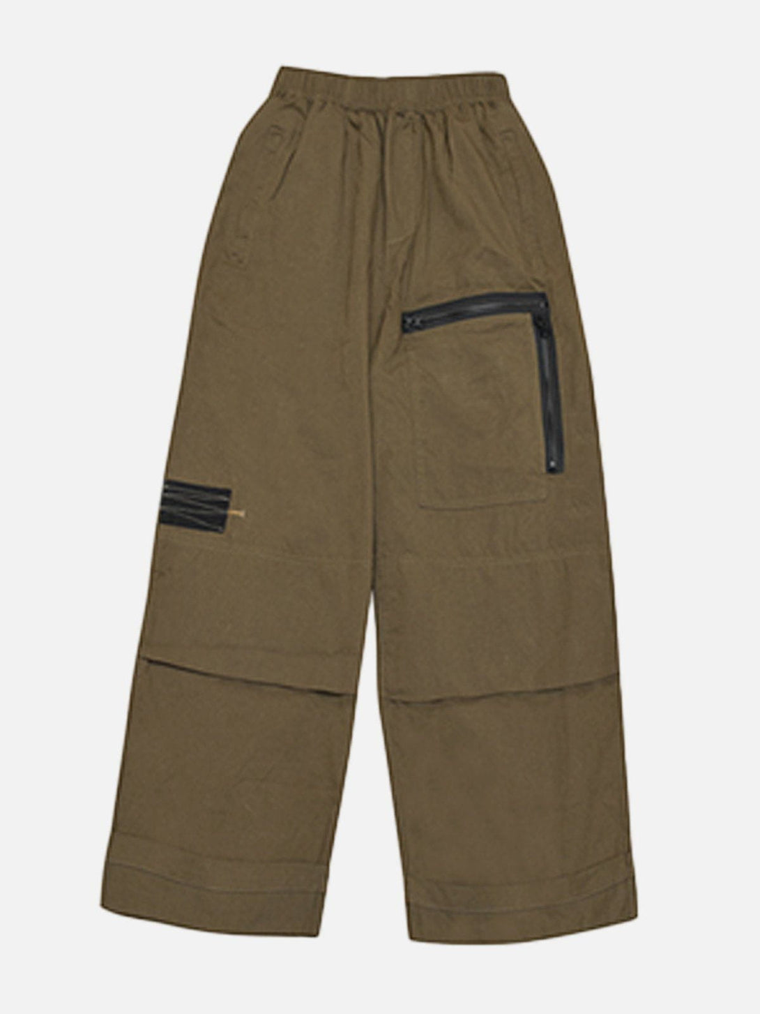 Lacezy - Zip Patchwork Cargo Pants- Streetwear Fashion - lacezy.com