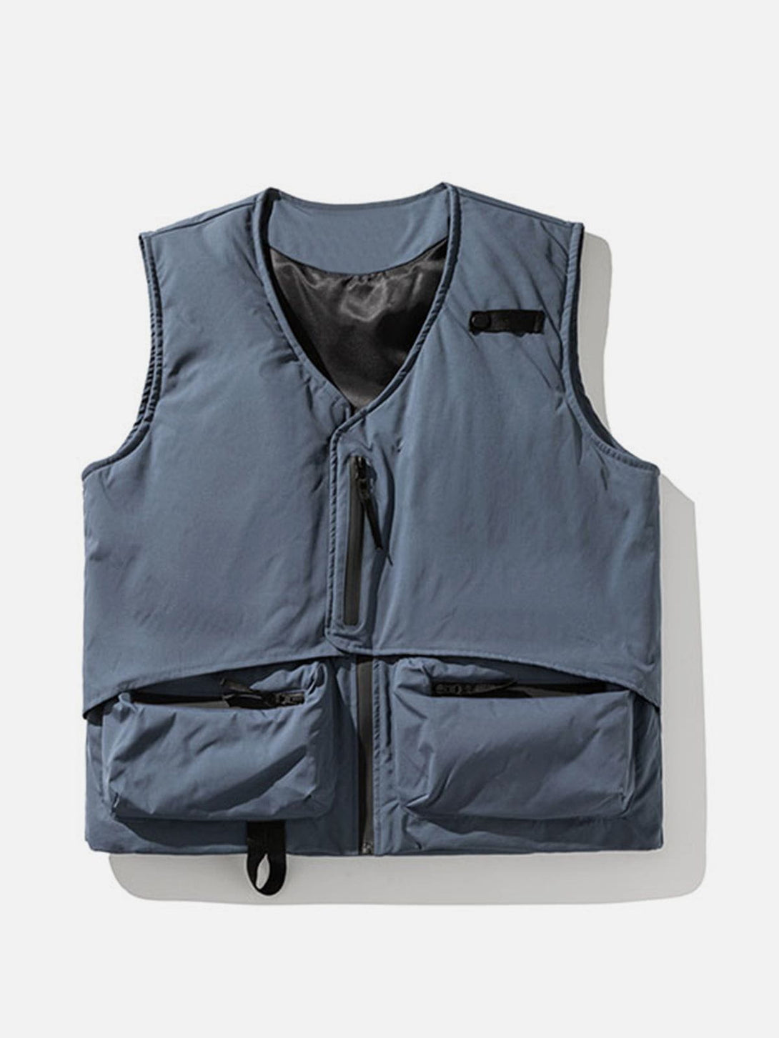 Lacezy - Zip Up Pocket Gilet- Streetwear Fashion - lacezy.com