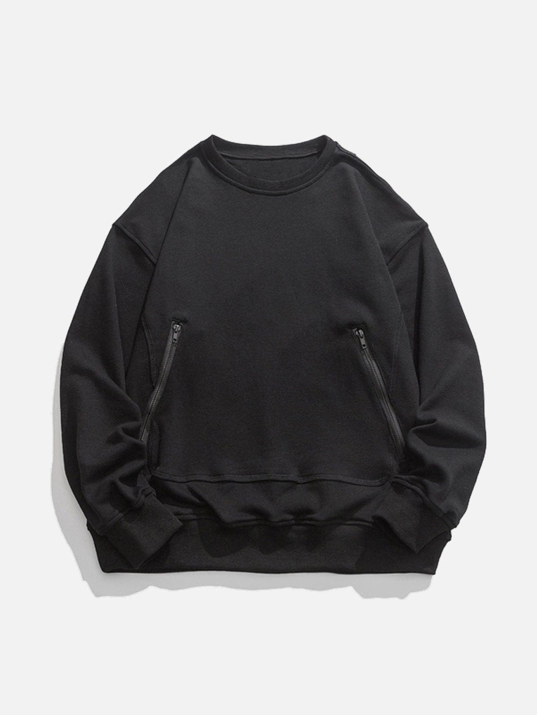 Lacezy - Zipper Pocket Sweatshirt- Streetwear Fashion - lacezy.com