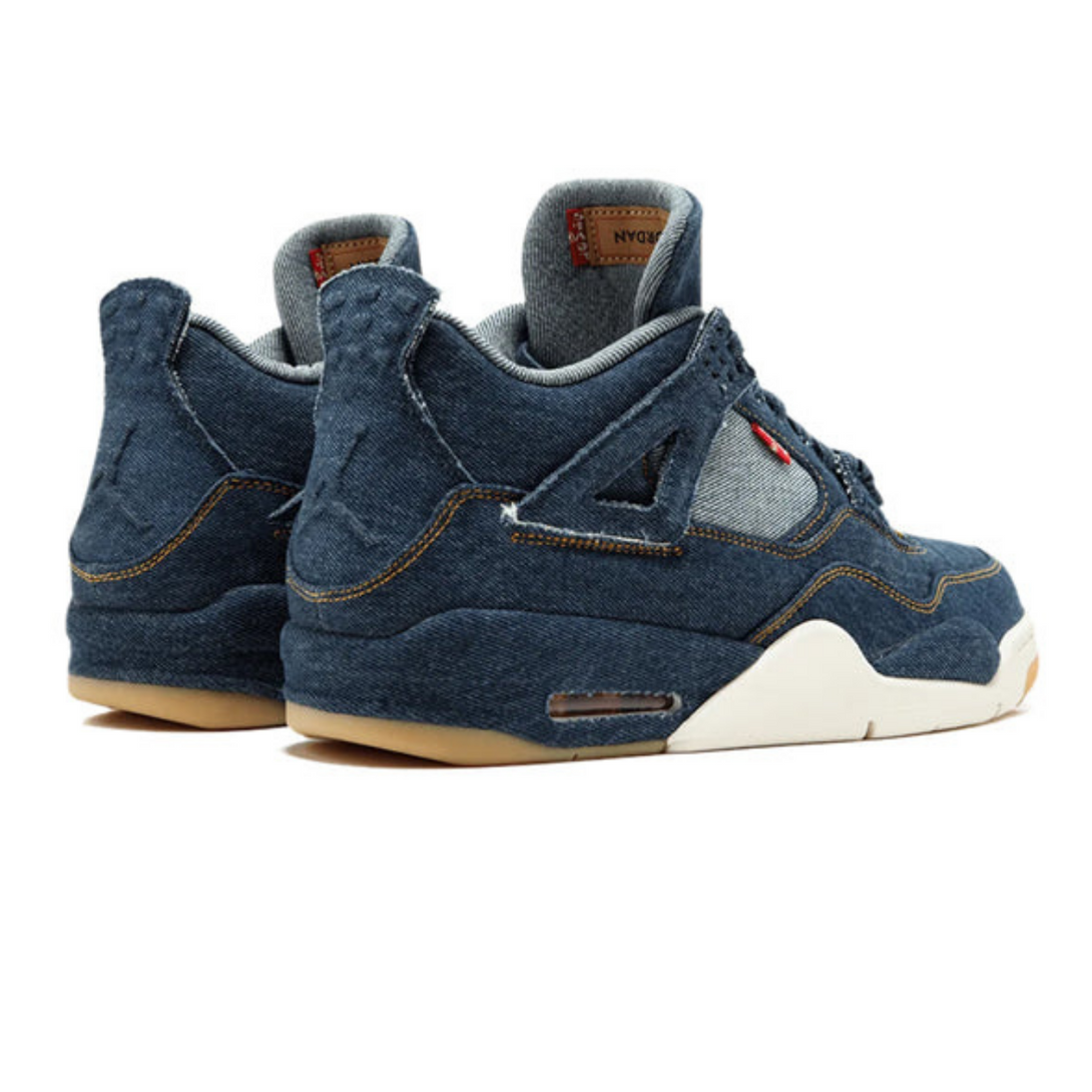 Levi's x Air Jordan 4 Retro 'Denim'- Streetwear Fashion - lacezy.com