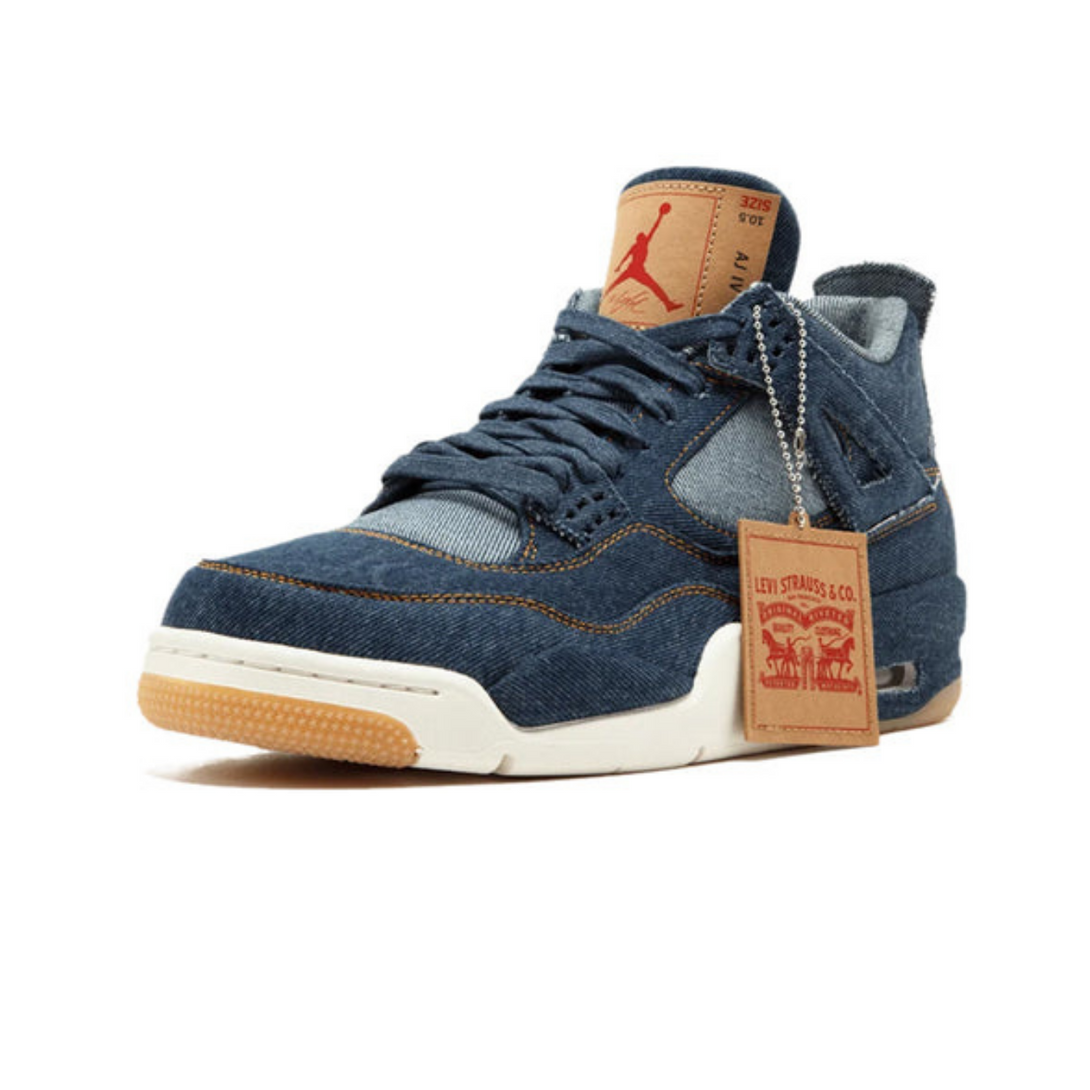 Levi's x Air Jordan 4 Retro 'Denim'- Streetwear Fashion - lacezy.com