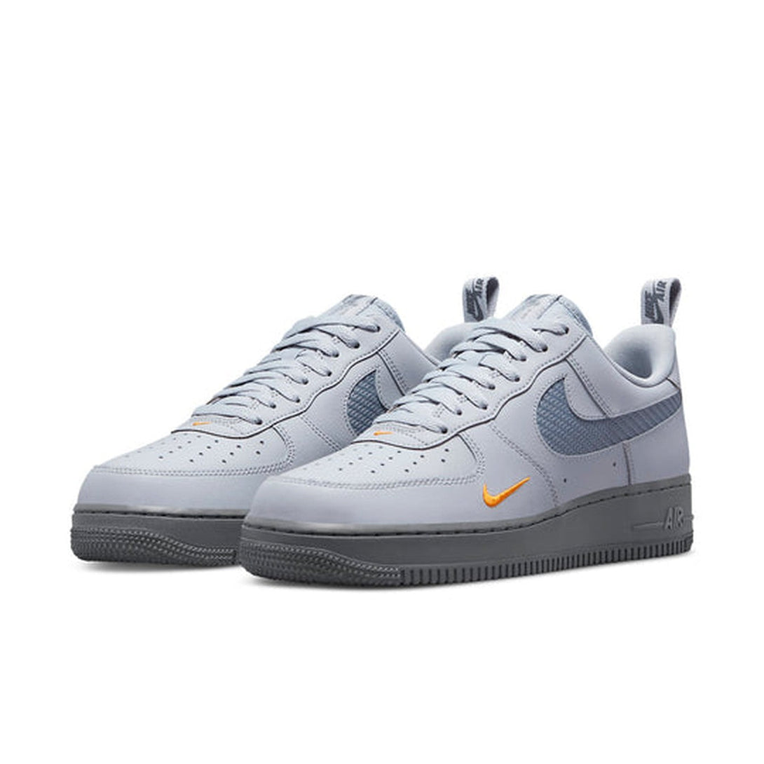 Nike Air Force 1 '07 'Wolf Grey Kumquat'- Streetwear Fashion - lacezy.com