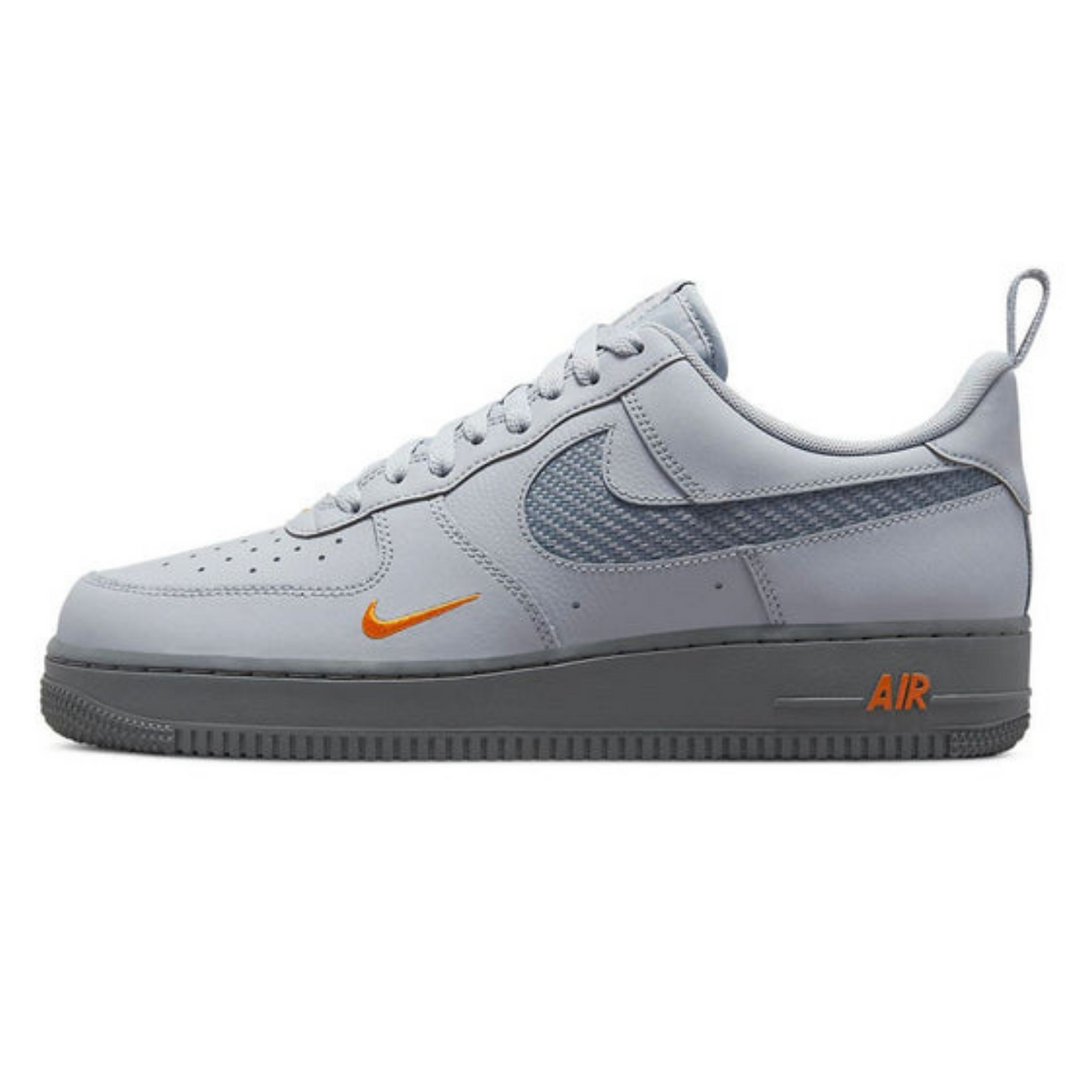 Nike Air Force 1 '07 'Wolf Grey Kumquat'- Streetwear Fashion - lacezy.com