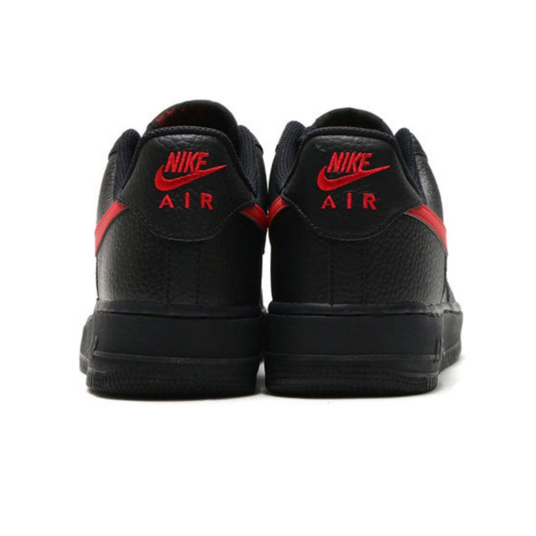 Nike Air Force 1 Low '07 'Black University Red'- Streetwear Fashion - lacezy.com