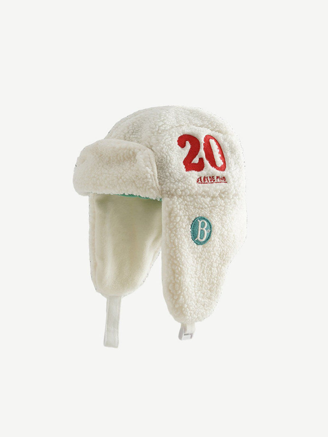 Number 20 Embroidered Sherpa Hat- Streetwear Fashion - lacezy.com