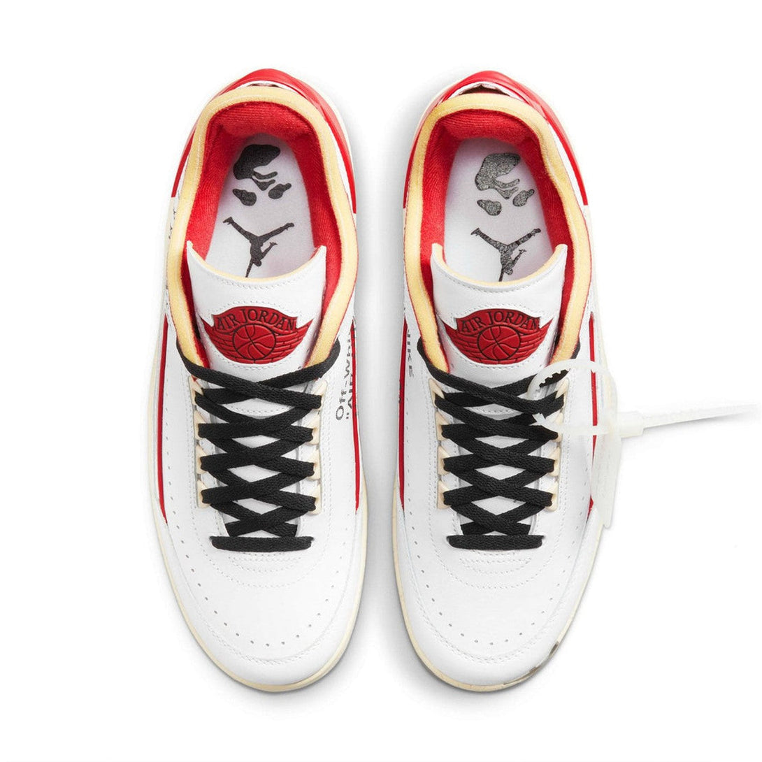 Off-White x Air Jordan 2 Retro Low SP 'White Varsity Red'- Streetwear Fashion - lacezy.com