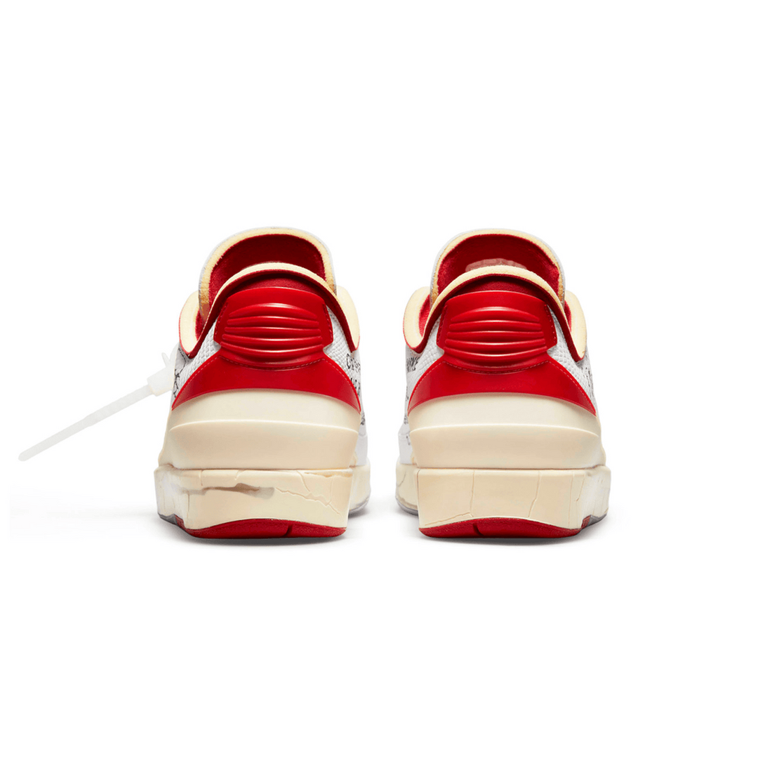 Off-White x Air Jordan 2 Retro Low SP 'White Varsity Red'- Streetwear Fashion - lacezy.com