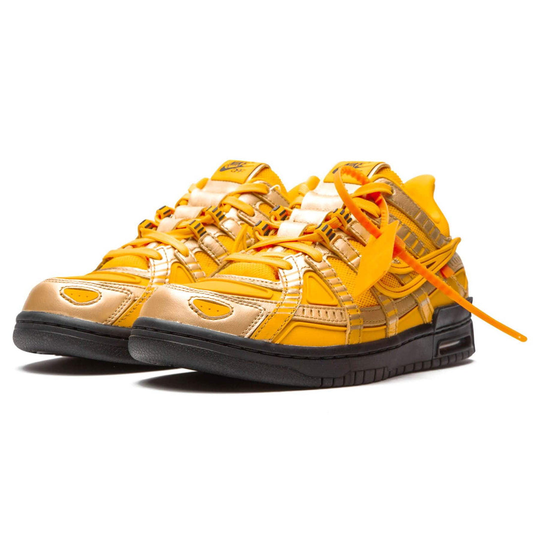 Off-White x Nike Air Rubber Dunk 'University Gold'- Streetwear Fashion - lacezy.com