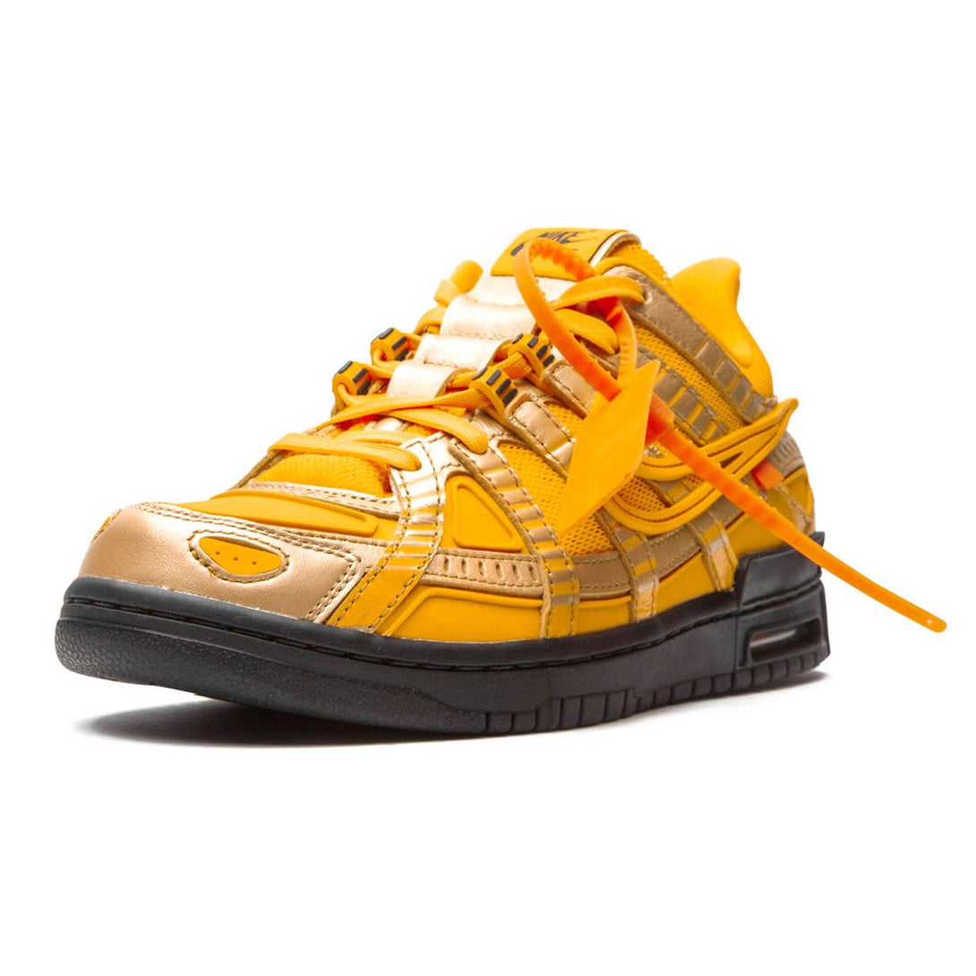 Off-White x Nike Air Rubber Dunk 'University Gold'- Streetwear Fashion - lacezy.com