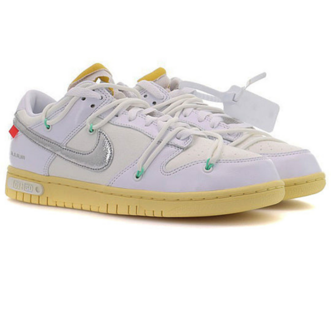 Off-White x Nike Dunk Low 'Lot 01 of 50'- Streetwear Fashion - lacezy.com