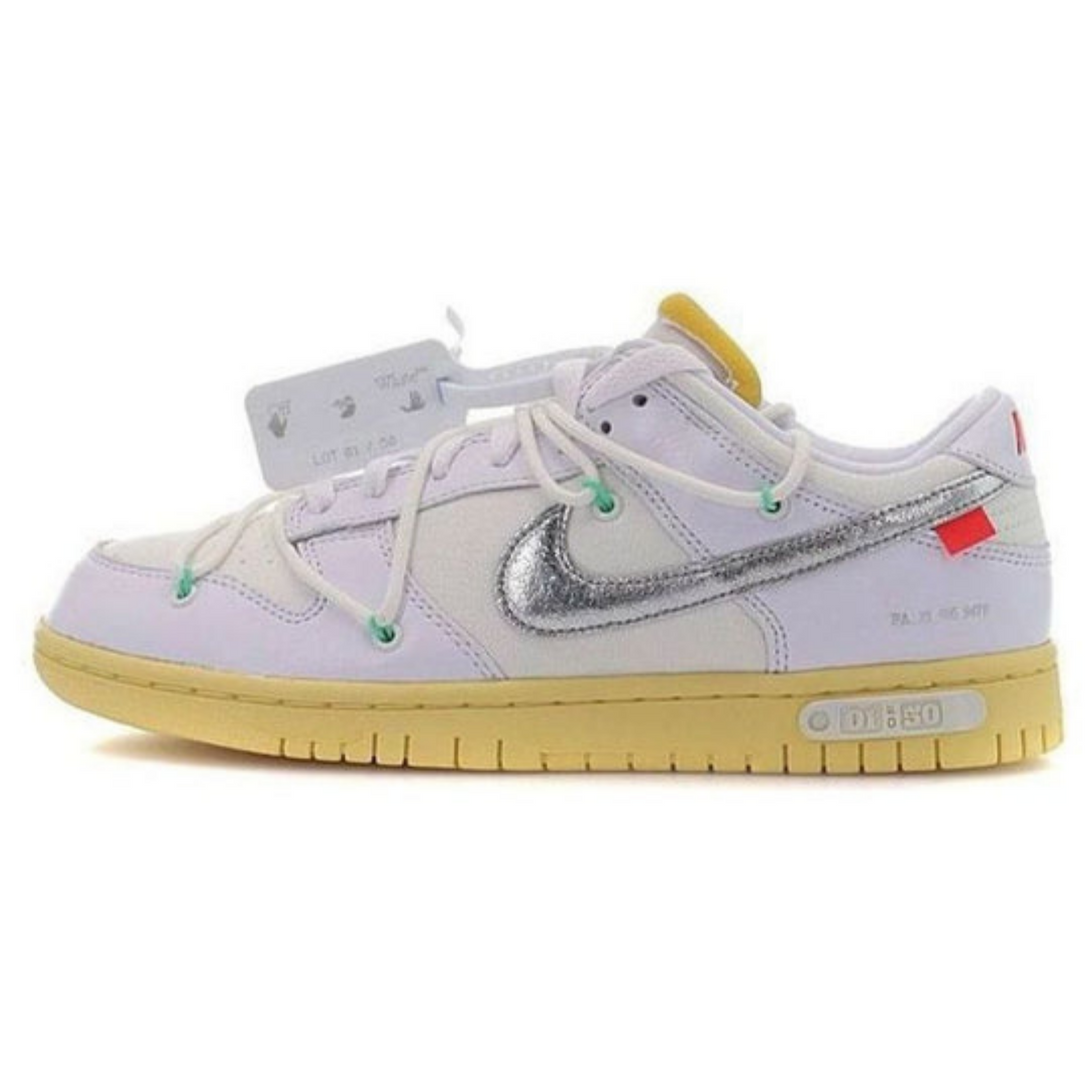 Off-White x Nike Dunk Low 'Lot 01 of 50'- Streetwear Fashion - lacezy.com