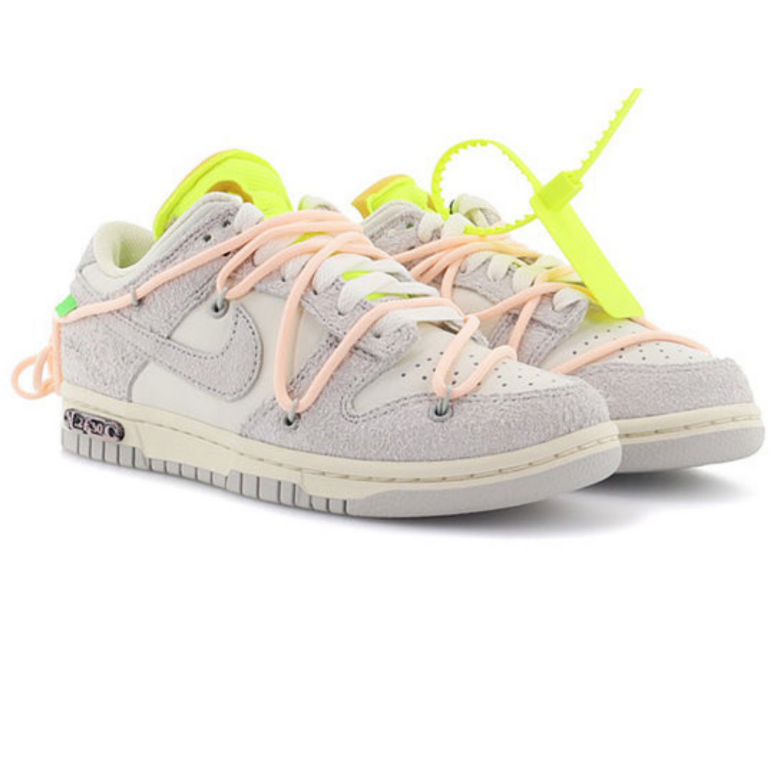 Off-White x Nike Dunk Low 'Lot 12 of 50'- Streetwear Fashion - lacezy.com