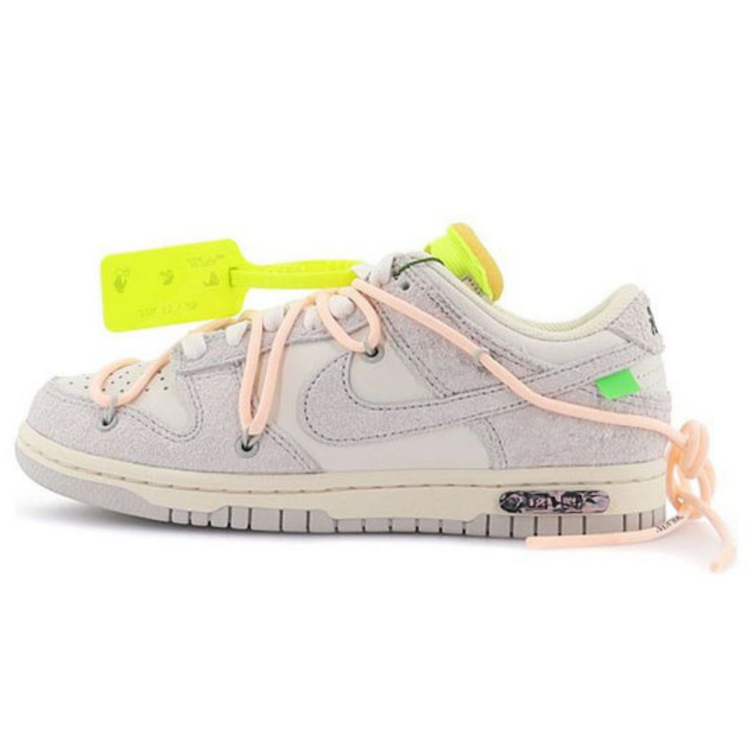 Off-White x Nike Dunk Low 'Lot 12 of 50'- Streetwear Fashion - lacezy.com